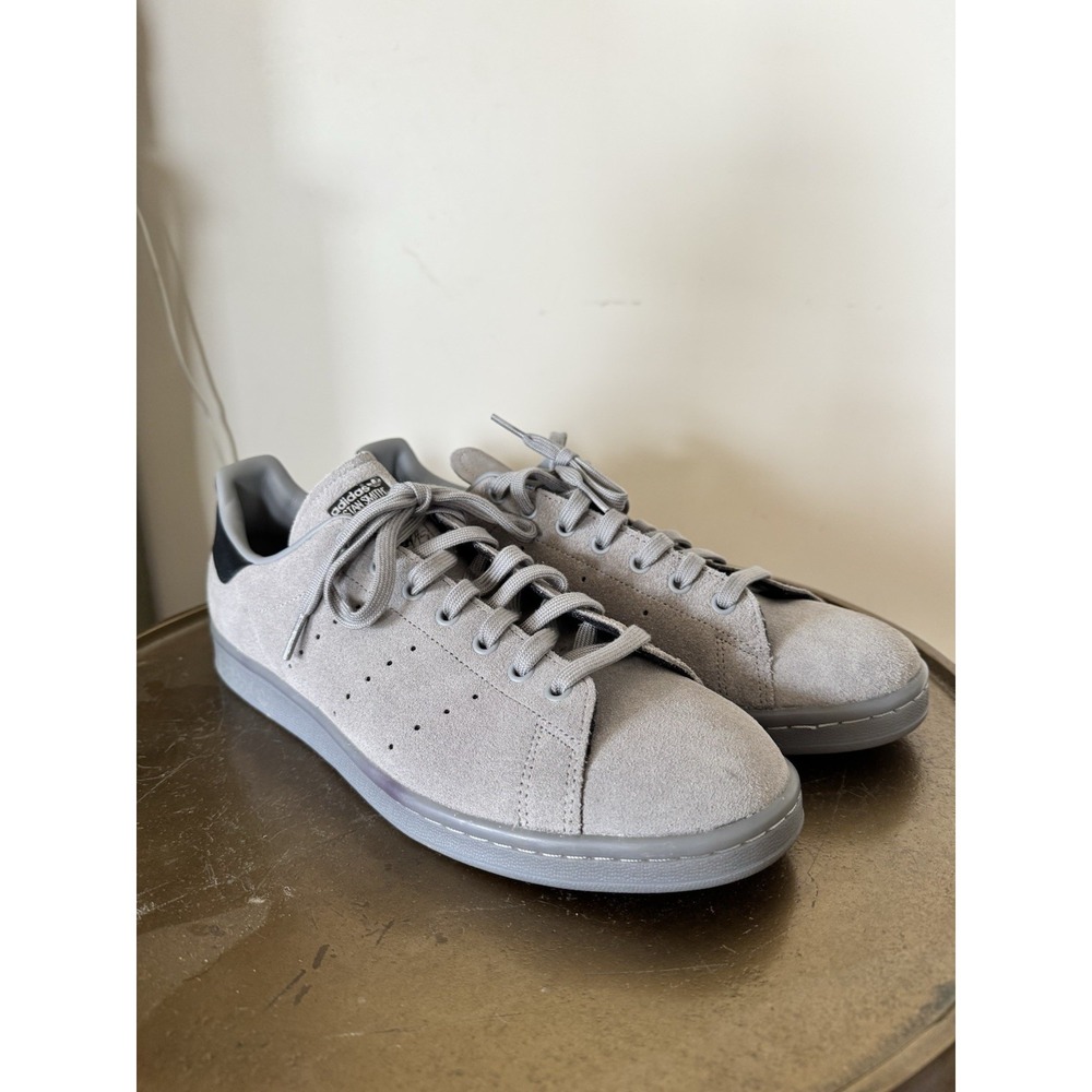 Adidas Stan Smith Mens Size 12 US Gray Suede Leather Shoes Sneakers S80031